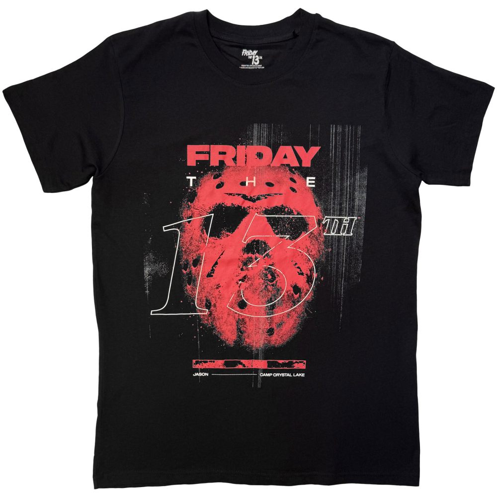 Friday The 13th - Camp Crystal Lake Herren TShirt - Schwarz